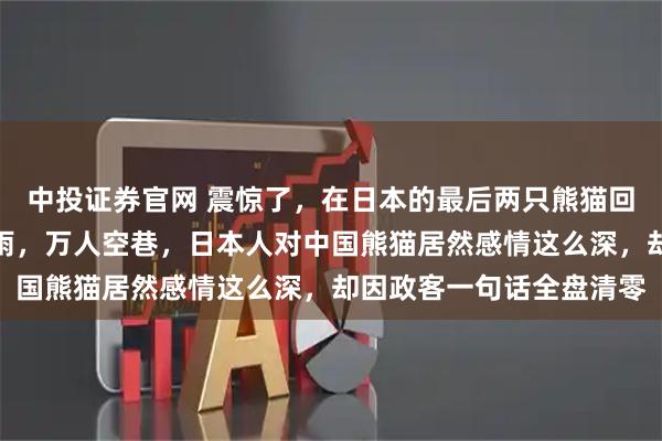 中投证券官网 震惊了,在日本的最后两只熊猫回中国,他们哭的梨花带雨,万人空巷,日本人对中国熊猫居然感情这么深,却因政客一句话全盘清零